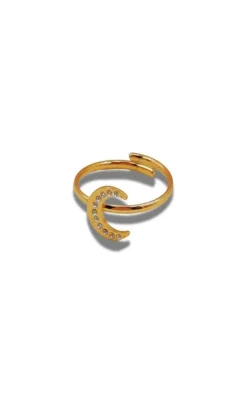 Discount Ring - Havana Moon - Gold Colour Smykker