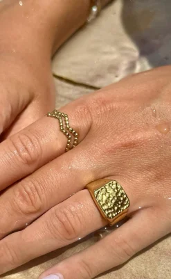 New Ring - Bari - Gold Colour Smykker