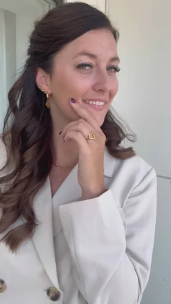 New Ring - Big Heart - Gold Colour Smykker