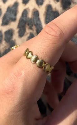 Sale Ring - Shell - Golden Smykker