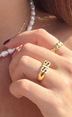 Sale Ring - Shell - Golden Smykker