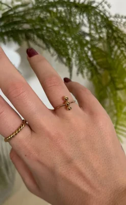 Best Ring - Safira - Gold Colour Smykker