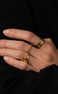 Clearance Ring - New York - Gold Colour Smykker