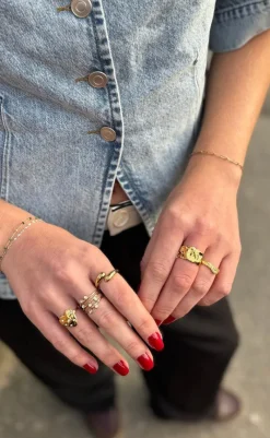 Clearance Ring - Nashville - Gold Colour Smykker