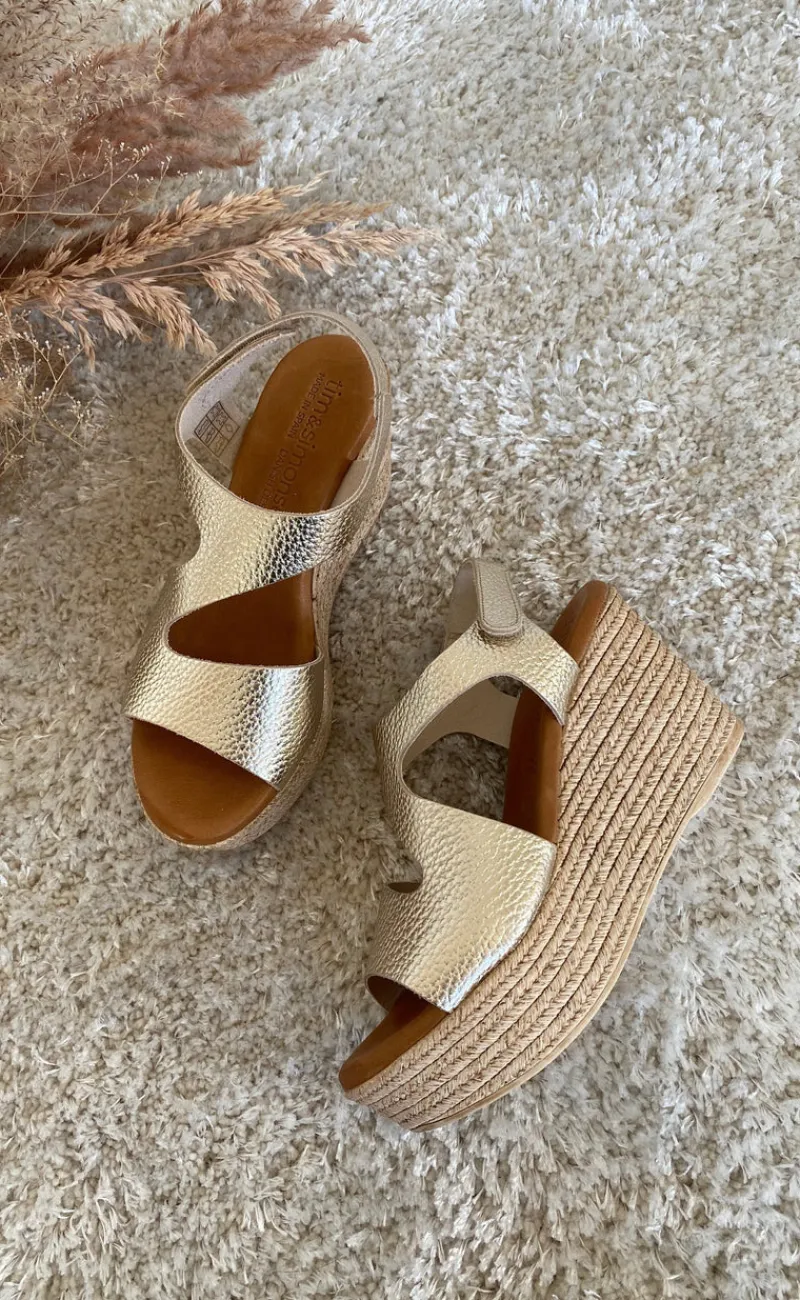 Tim & Simonsen Sandaler - Masha - Platino Gold Sandaler