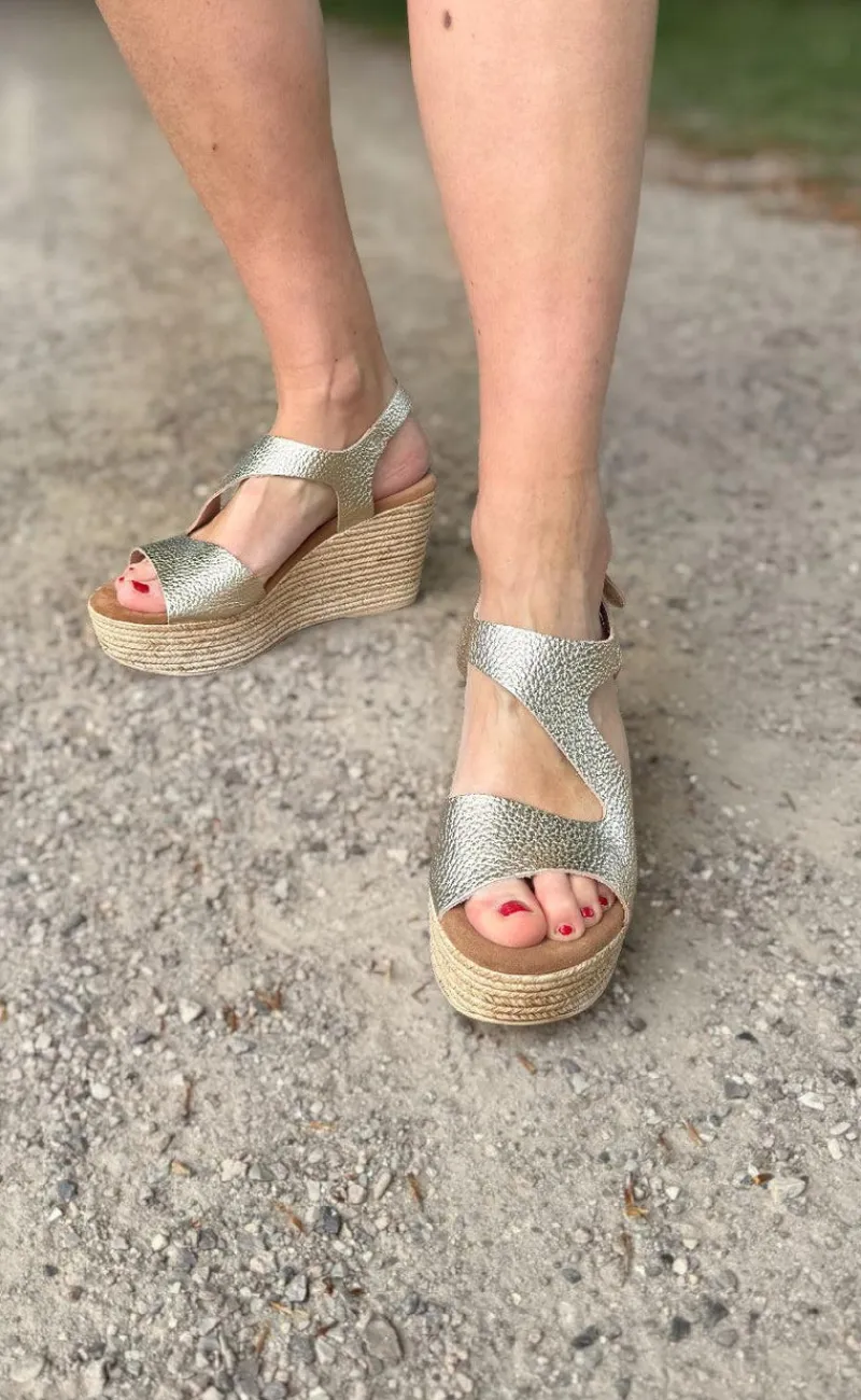 Tim & Simonsen Sandaler - Masha - Platino Gold Sandaler