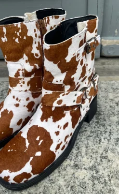 Outlet Tim & Simonsen Støvle - Lora Biker boot - Cow Hair on Støvler