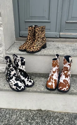Outlet Tim & Simonsen Støvle - Lora Biker boot - Cow Hair on Støvler