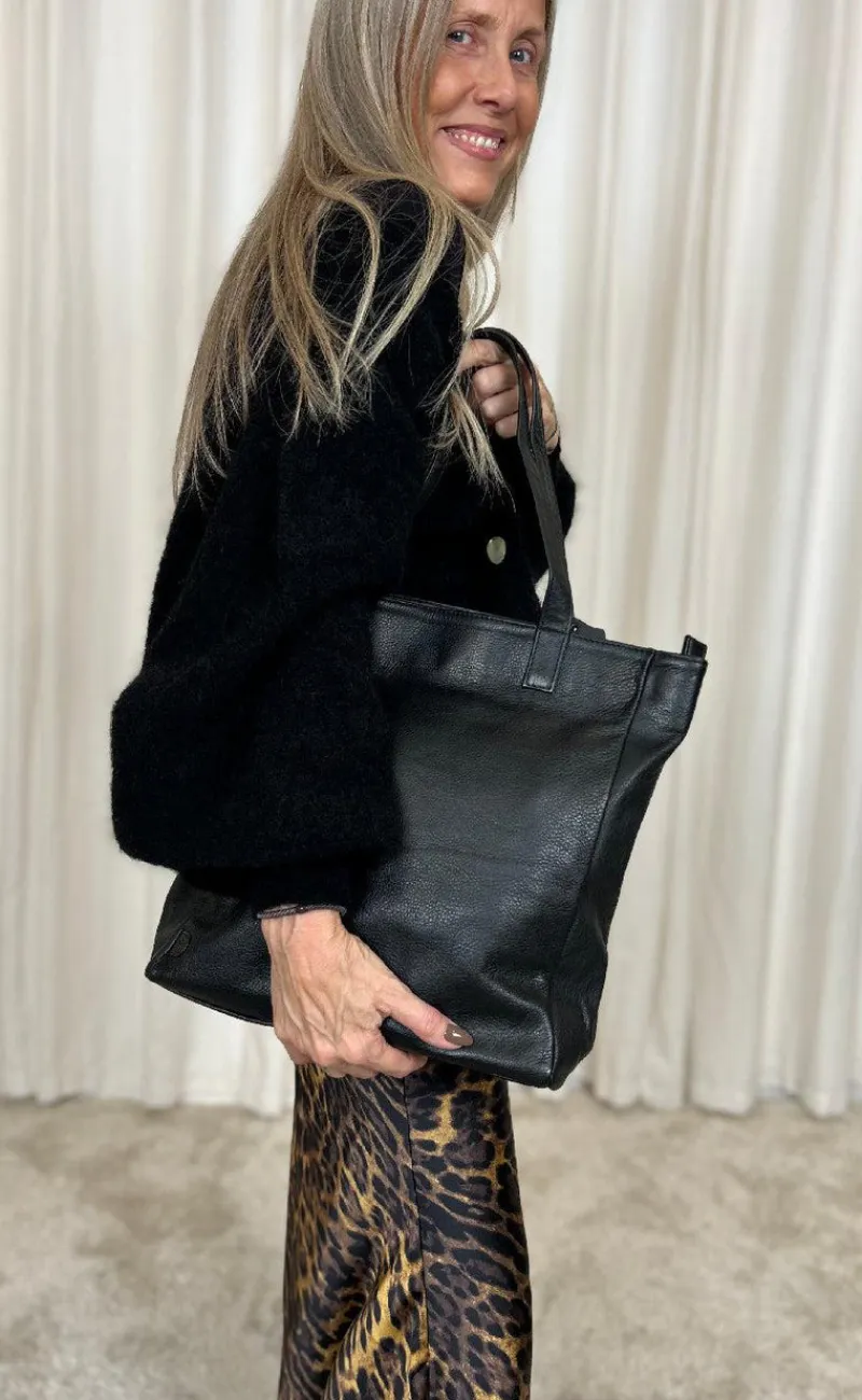 Discount Tim & Simonsen Taske - Pernille Shopper - Black Tasker