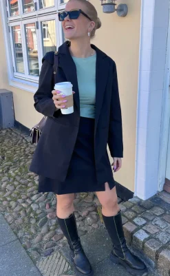 Hot Tim & Simonsen Top - Belen V-Lace - Menta (vendbar) T-shirts & Toppe