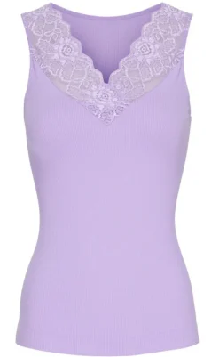 Best Tim & Simonsen Top - Belen V-Lace - Lavender (vendbar) T-shirts & Toppe