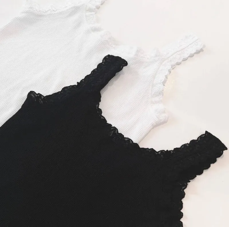 Online Tim & Simonsen Top - Frida Rib - Bianco T-shirts & Toppe