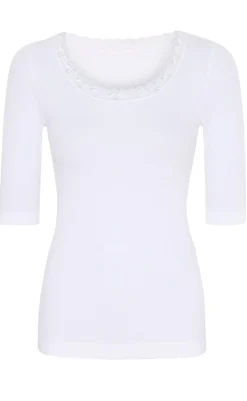 Hot Tim & Simonsen Top - Frida SS - Bianco T-shirts & Toppe