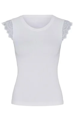 Online Tim & Simonsen Top - Lillibeth - Bianco T-shirts & Toppe