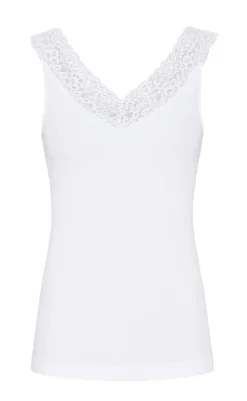 Clearance Tim & Simonsen Top - Miriam - White T-shirts & Toppe