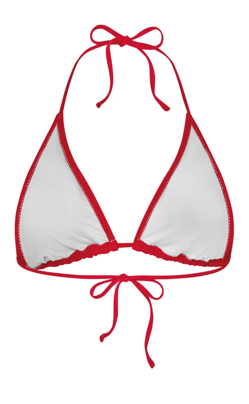 Hot Bikini Overdel / Top - Maya - Red Badetøj|T-shirts & Toppe