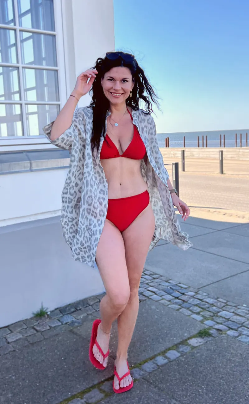 Hot Bikini Overdel / Top - Maya - Red Badetøj|T-shirts & Toppe