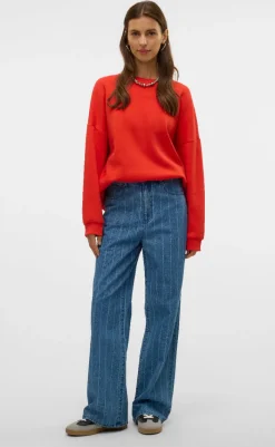 Online Bukser - Kathy - Medium Blue Denim Bukser & Jeans