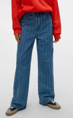 Online Bukser - Kathy - Medium Blue Denim Bukser & Jeans