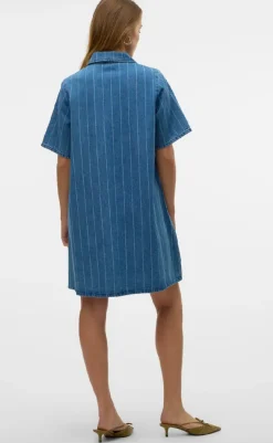 Sale Kjole - Ocean - Medium Blue Denim Kjoler