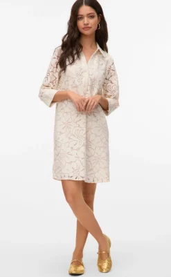 Outlet Kjole - Tedora - Birch Silver Mink Kjoler