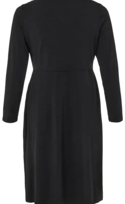 Outlet Kjole - Nayeli Long Wrap - Black Kjoler