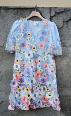 Hot Kjole - Flowering - Halogen Blue Kjoler