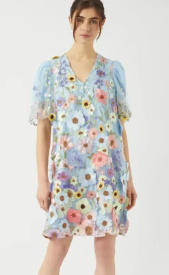 Hot Kjole - Flowering - Halogen Blue Kjoler