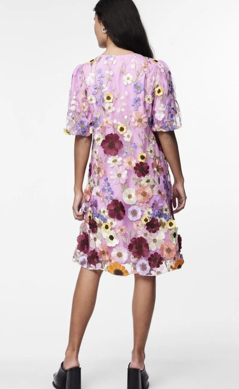 Discount Kjole - Flowering - Pink Lavender Kjoler