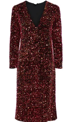 Online Kjole - Pinko Midi - Black Kjoler