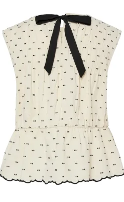 Best Top - Dobby - Gardenia T-shirts & Toppe