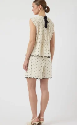 Best Top - Dobby - Gardenia T-shirts & Toppe